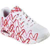 SKECHERS Baskets basses 'Uno-Spread The Love' blanc