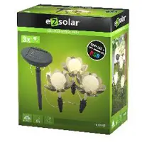 EZ Solar Borne Solaire Design Finition Métal Craquelé Et Verre X3 - Ezsolar