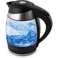 Esperanza Bouilloire électrique en verre avec LED Gullfoss 1,8 L