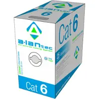 A-Lan U/utp Cat6 Reel Network Cable 305 M Argenté