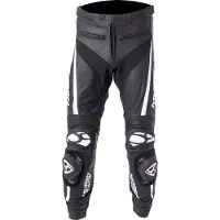 MUGENRACE RBRS-1 Pantalon en Cuir Noir Blanc Taille 2XL
