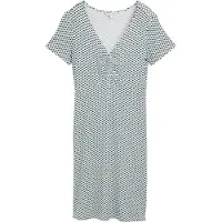 Tom Tailor Easy Jersey Short Sleeve Short Dress Blanc 38 Femme