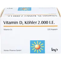 Köhler Pharma GmbH Vitamine D3 Köhler 2000 IE gélules, 120 gélules