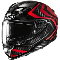 HJC F71 Carbon Nevio Noir Rouge Casque Intégral Taille L