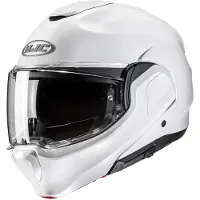 HJC F100 Solid Blanc Casque Modulable Taille XL