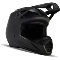 FOX V1 Solid Mat Noir Casque Cross Taille S