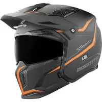 Bogotto Radic WN-ST 22.06 Noir Orange Casque Jet Taille XL