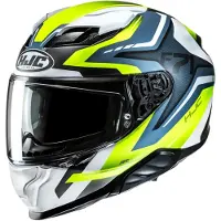 HJC F71 Fes Noir Blanc Bleu Jaune Casque Intégral Taille L