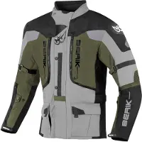 Berik Dakota Black Grey Green Waterproof 3in1 Textile Motorcycle Jacket Taille 54