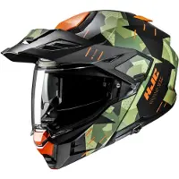 HJC i80 Roki Noir Vert Orange Casque Adventure Taille L