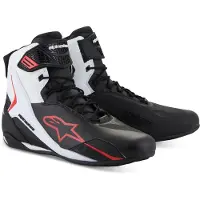 Alpinestars Faster 4, chaussures ,Noir/Blanc/Rouge ,12.5 US
