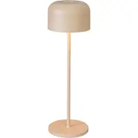 Konstsmide LED Tischleuchte Lille | sandfarben | Indoor/Outdoor | Kabellos | 11 x 11 x 36 cm | 7834-330