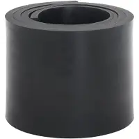 vidaXL Bande en caoutchouc pour chasse-neige noir 200x15x1 cm