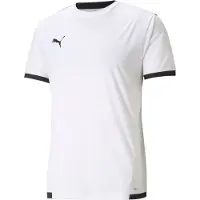 Puma T-Shirt fonctionnel 'TeamLiga' noir / blanc