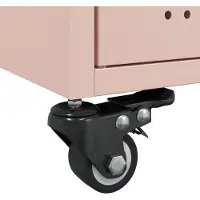 vidaXL Table basse rose 68x50x43,5 cm Acier