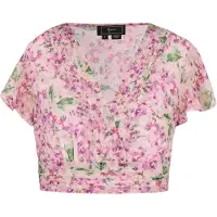Faina Chemisier vert / violet / rose