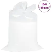 vidaXL Remplissage du pouf EPS 100 L blanc 18 kg/m³