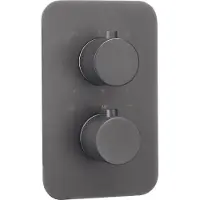 TRIZERATOP Elément extérieur, pour boîte thermostatique Titanium