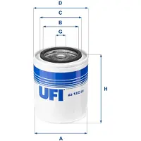 Ufi 23.185.01 Oliefilter
