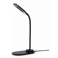 Gembird Lampe de bureau avec chargeur sans fil (noir + blanc) (177 lm)