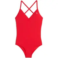 Puma V Neck Swimsuit Rouge S Femme