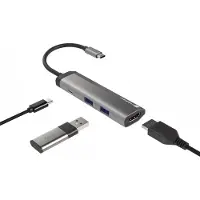 Natec Fowler Slim Wired USB 3.2 Gen 1 (3.1 Gen 1) Type-C Noir, Chrome