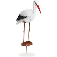 Relaxdays Statue cigogne