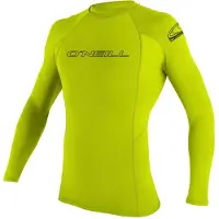 O'Neill Basic Skins Crew Long Sleeve Rash Guard Vert S
