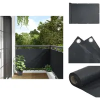 vidaXL Paravent de balcon Anthracite 75x300 cm Tissu Oxford - Parasols & Protection solaire