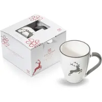 Gmundner Keramik Cerf gris Tasse à déjeuner Max (03 L), Tasse, Gris