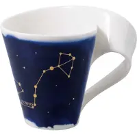 Villeroy & Boch Gobelet avec anse Scorpion/Scorpio NewWave Stars, Tasse, Noir, Bleu, Blanc