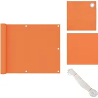 vidaXL Paravent de balcon Orange 75x500 cm Tissu Oxford - Parasols & Ecrans solaires