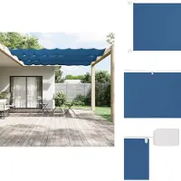 vidaXL Store vertical Bleu 100x1200 cm Tissu Oxford - Parasols & Ecrans solaires
