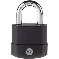 Yale Y227B/55/126/1 Cadenas 55 mm Noir Serrure à clé