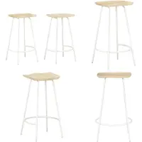 vidaXL tabouret de bar 2 pcs. Bois massif de manguier - tabouret de bar - tabouret de bar - tabourets de bar - chaises de bar - chaise