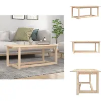 vidaXL Table basse 110x55x45 cm pin massif - Tables basses