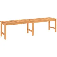 The Living Store Banc de jardin 180 cm bois massif teck