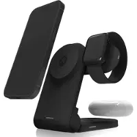 STM Chargeur 3 en 1 Stm avec MagSafe Noir