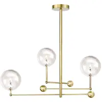 Toolight Lampe Suspendue APP918-3CP Gold