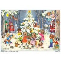Richard Sellmer Verlag Calendrier de l'Avent en papier au format A4 avec des motifs pour enfants