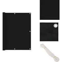 vidaXL Paravent de balcon Noir 120x600 cm Tissu Oxford - Parasols & Ecrans solaires