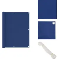 vidaXL Paravent de balcon Bleu 120x300 cm Tissu Oxford - Parasols & Ecrans solaires