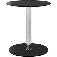 vidaXL Table basse noire 40 cm verre trempé - Tables basses