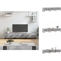 vidaXL Armoire TV Gris Sonoma 150x36x30 cm Bois composite - Meuble TV