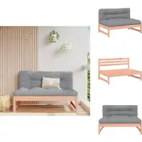 vidaXL Canapé central 120x80 cm bois massif Douglasie - éléments de canapé de jardin