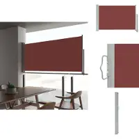 vidaXL Store latéral extensible 60×300 cm Marron - Parasols & Protection solaire
