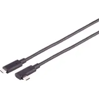 Shiverpeaks S/CONN maximum connectivity Câble de connexion USB, Câble optique USB-C, 3.2, 10Gbps, PD, 90°, 3,0m (30-42045)