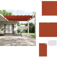 vidaXL Store vertical Terracotta 140x600 cm Toile Oxford - Parasols & Protection solaire