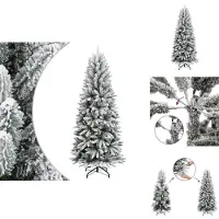 vidaXL Sapin de Noël artificiel enneigé 240 cm PVC&PE - Sapins de Noël