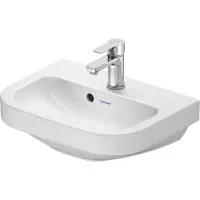 Duravit D-Code lave-mains, avec trou pour robinet, avec trop-plein, 450x335x145mm, blanc brillant (335 mm, 450 mm)